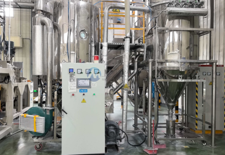 鋰電前驅體噴霧干燥工藝｜OM-BLG-5氮氣閉路防爆干燥機